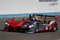 The Audi R15 TDI Plus, driven by Rinaldo Capello during the 2010 8 Hours of Castellet.