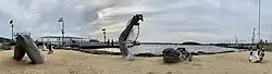 Panoramic view of the sculpture