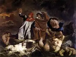 Eugène Delacroix, The Barque of Dante, 1822, Louvre
