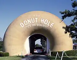 The entrance to The Donut Hole, located in La Puente, California