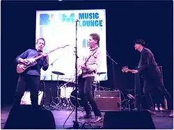 The band onstage