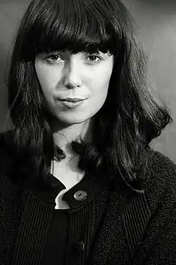 Portrait of Owens in black and white