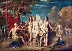 William Etty , The Judgement of Paris , 1826