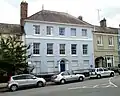 The Dispensary (centre) and Ebberley House (right)