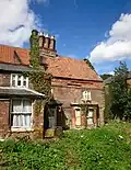 Rear of the Old King's Head. shows brick rustication on corner.