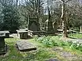 Tombs in the churchyard.
