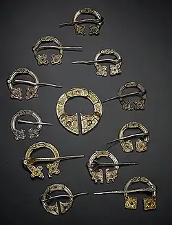 Brooches from St Ninian's Isle Treasure, Pictish horde, mid-8th century