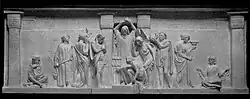 Black and white photograph of Edith Maryon's sculpture The seeker of Divine wisdom