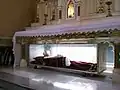 St. Magnus was a 3rd-century, Christian martyr whose relics were interred at St. Martin's Church in 1901. Previously they were kept by the Cistercian Sisters of Charity of SS. Cosmas and Damian in Anagni.