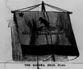 Etching of another Bear flag flown in Sonoma in 1846[39]