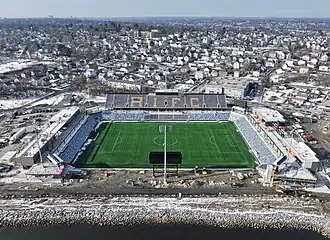 Centreville Bank Stadium under construction in 2025