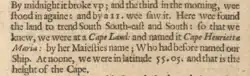 Excerpt from voyage account