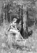 An illustration from a collection of poetry