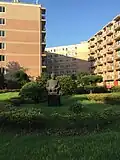 The statue of Dr. Herman C. E. Liu, the first Chinese president