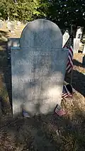 Headstone from 1803 for Matthew Thornton