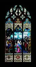 St Louis administering Justice by Lobin in the painterly style, Church of St Medard, Thouars (19th century)