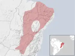 Map of range