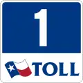 State Highway Loop 1 marker