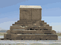 An animated picture of the mausoleum
