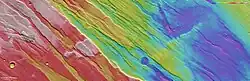 Topographic view by HRSC