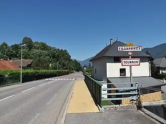 The road into Tournon