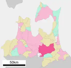 Location of Towada