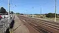 The train tracks at Warrnambool station, September 2023