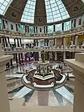 A view from the first floor in the main dome area