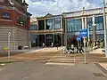 The Barton Dock Road entrance to Trafford Palazzo