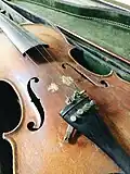Violin on display