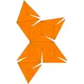 Triakis octahedron Net