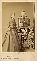 Tsarevitch Alexander later Alexander III and Princess Dagmar of Denmark, by Sergei Lvovich Levitsky 1865 (The Di Rocco Wieler Private Collection, Toronto, Canada)