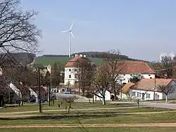 Centre of Tulešice
