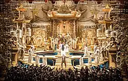 Turandot, opera by Giacomo Puccini at the stage of the Royal Opera House Muscat