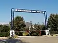 "Once a marine, always a marine" motto, at the entrance of an exercise area