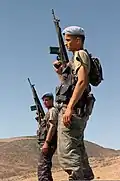Soldiers of the brigade in Exercise DYNAMIC MIX '98