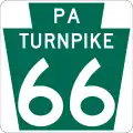 Pennsylvania Route 66 marker