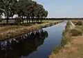 Between Nieuw-Dordrecht and Klazienaveen, the ditch in the peat landscape