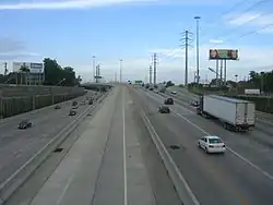 I-69/US&nbsp;59 in Houston looking east
