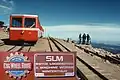 Diesel hydraulic railcar on Manitou and Pike's Peak Railway, Colorado, USA