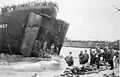 USS Achilles (ARL-41) in 1943 at Naval Base Woodlark Island