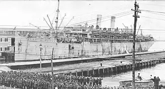 USS&nbsp;Huron in July 1919, shortly before her reconversion into a passenger ship by the Morse company.
