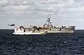 USS Inchon with DDR Jasmund (D-41) in 1986,