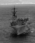 USS Okinawa underway in 1982.
