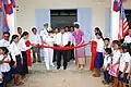 Ribbon cutting ceremony of the engineering civil action project
