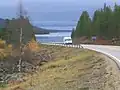 The E&nbsp;75 in Ukonjärvi, Inari, Finland