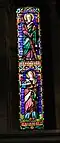 Ulisse De Matteis, Stained-glass window of saints Andrew and John, Lucca, San Michele in Foro. 1870. The inscription under St. John reads: Sta Francini Firenze 1870 U De Matteis N Bruschi.