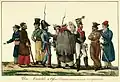 Depiction of Philhellenes in Greece in 1822