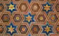 Detail of the coffered ceiling of the Auditorium of the University of Alcalá (Spain, 1520)