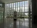 Inside the lobby.